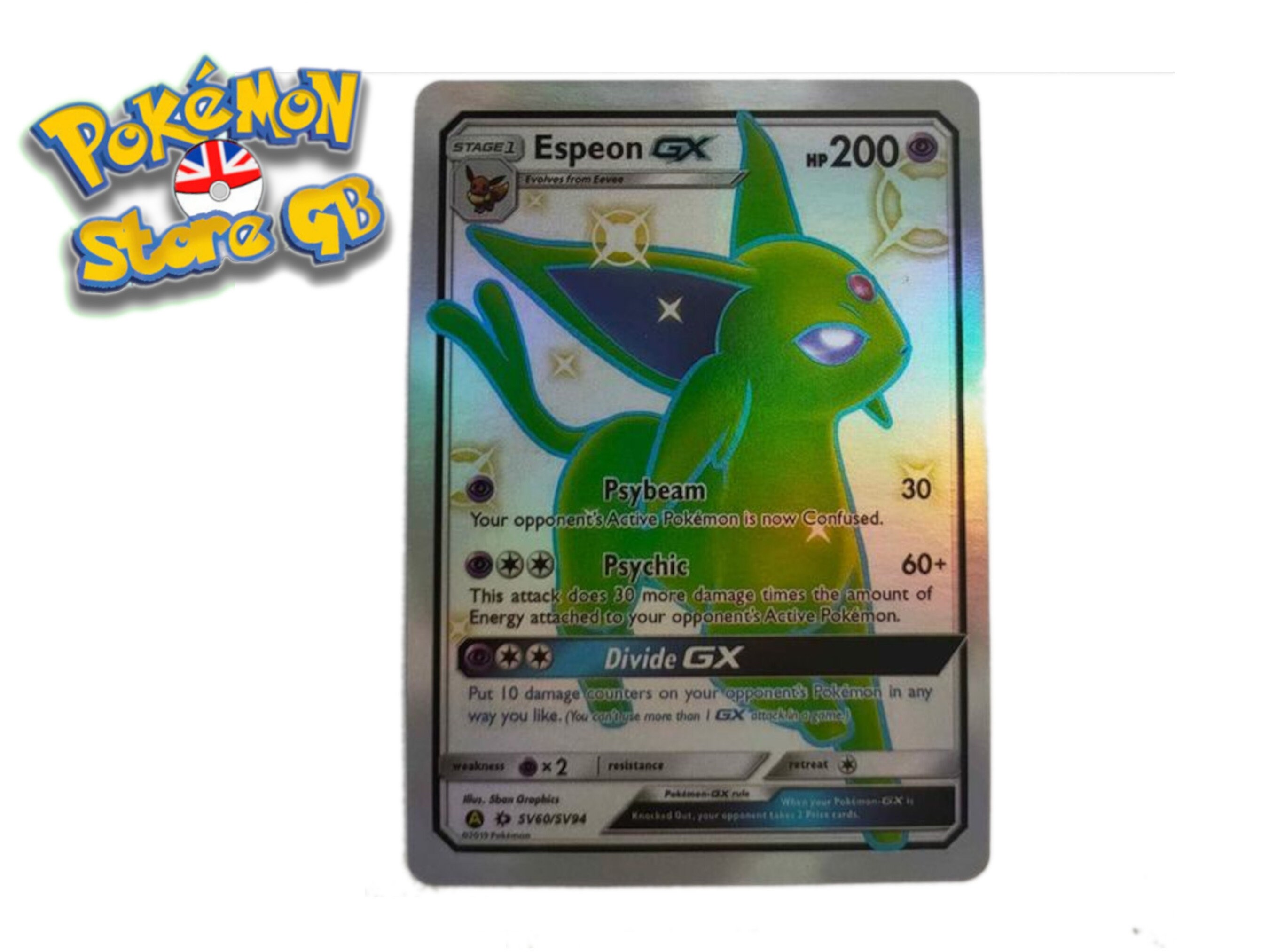 Pokémon Carta Espeon Gx Shiny Hidden Fates - Psa 9 Mint - Escorrega o Preço