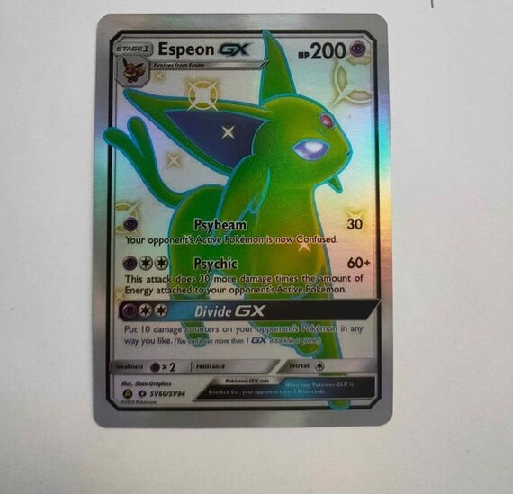 Pokémon Carta Espeon Gx Shiny Hidden Fates - Psa 9 Mint - Escorrega o Preço
