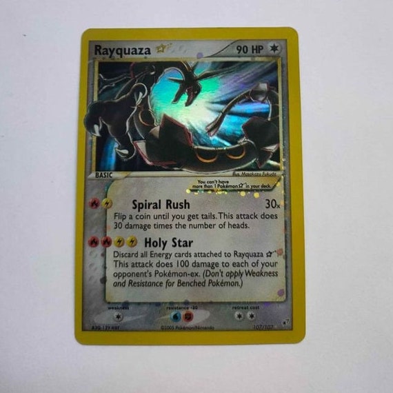 Carta Pokemon - RAYQUAZA GOLD STAR - EX DEOXYS em segunda mão