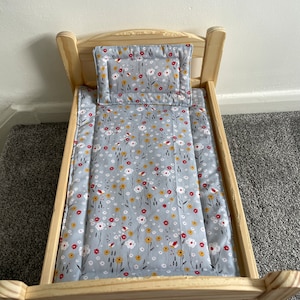 Bunny bedding for Duktig doll bed