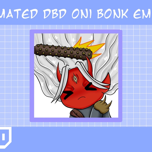 DBD Oni Bonk Animated Emote, Animated Emote, Animated Twitch DBD Emote