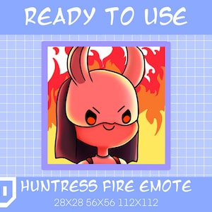 DBD Huntress Fire Emote, DBD Emote, Twitch Emote