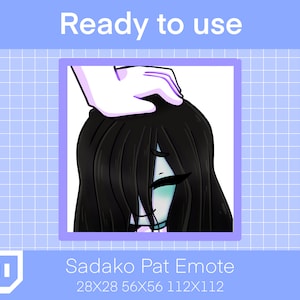 Sadako DBD Pat Emote, Twitch Emoji, Pat Pat