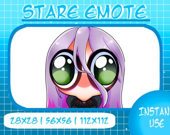 Sable Ward Stare Emote, DBD Stare Emote, Twitch Emote, Kick Emote