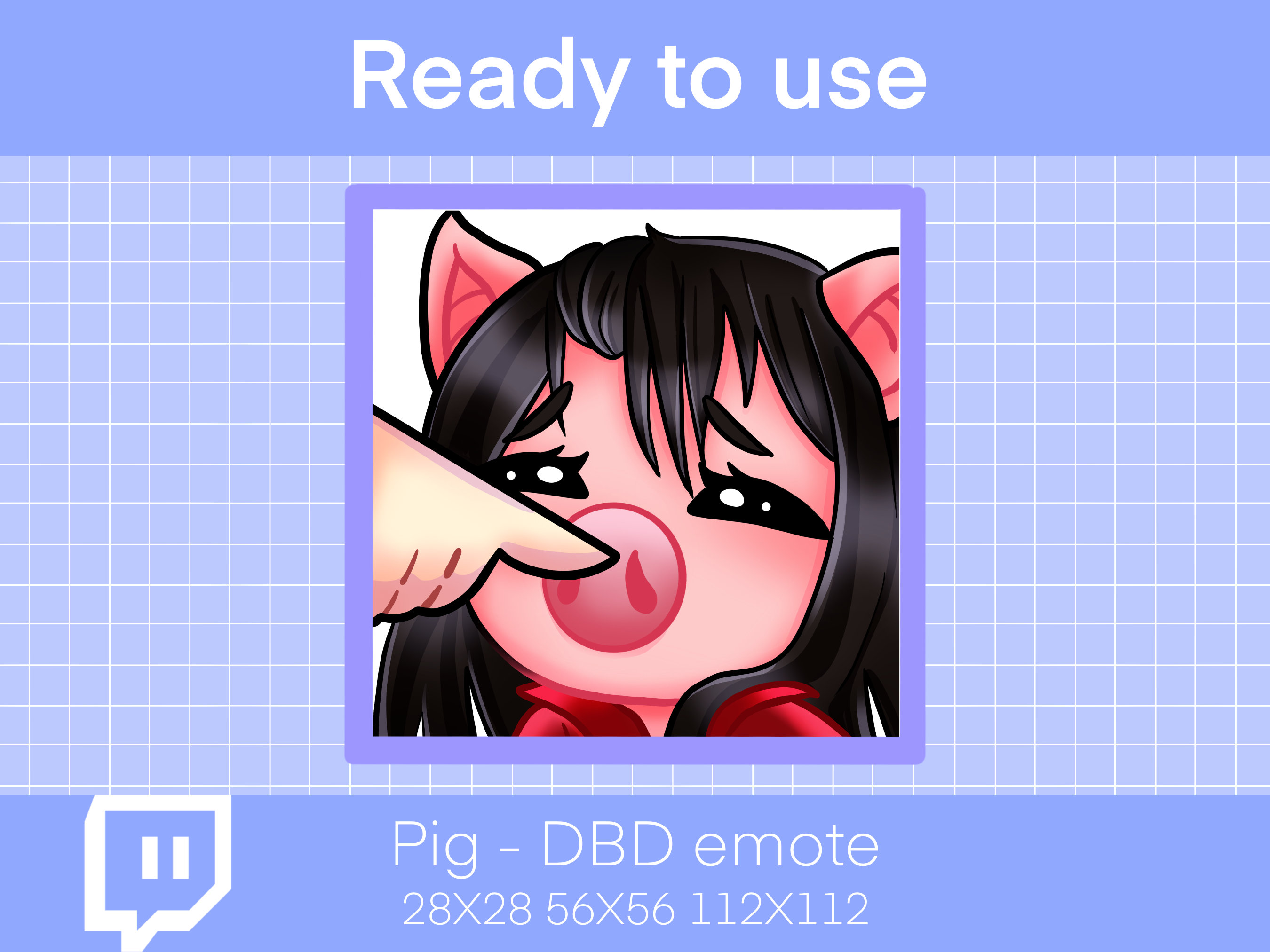 Pig Boop DBD Emote Twitch Emoji Instant Download - Etsy