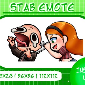 Connie Stabbing Grandpa Emote, TCM Emote For Twitch and Kick