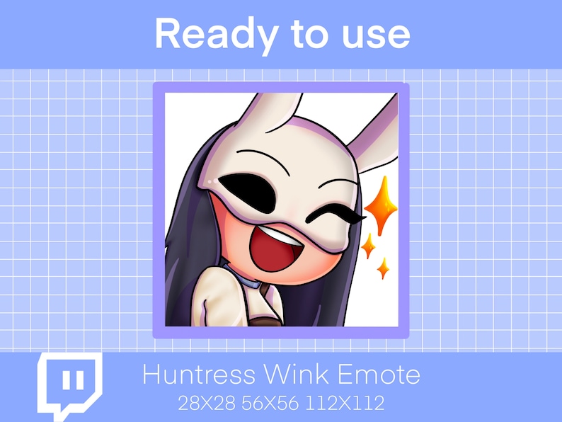 Huntress Wink DBD Emote, Twitch Emote - Etsy