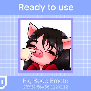 Pig Boop DBD Emote, Twitch Emoji, Descarga instantánea