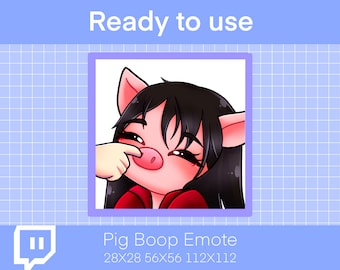 Pig Boop DBD Emote, Twitch Emoji, Instant Download