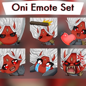 Oni DBD Emote Set, DBD Emote Set, Oni Emotes