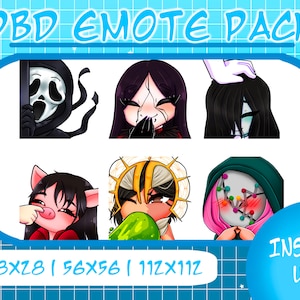 DBD Emote Pack, 6 Emotes, Twitch/Kick Emote pack