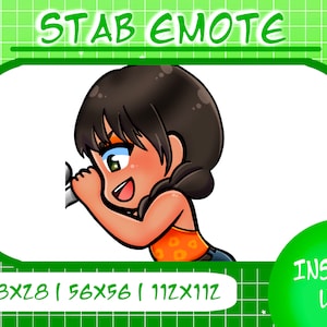 Julie Stabbing Emote, TCM Emote For Twitch and Kick