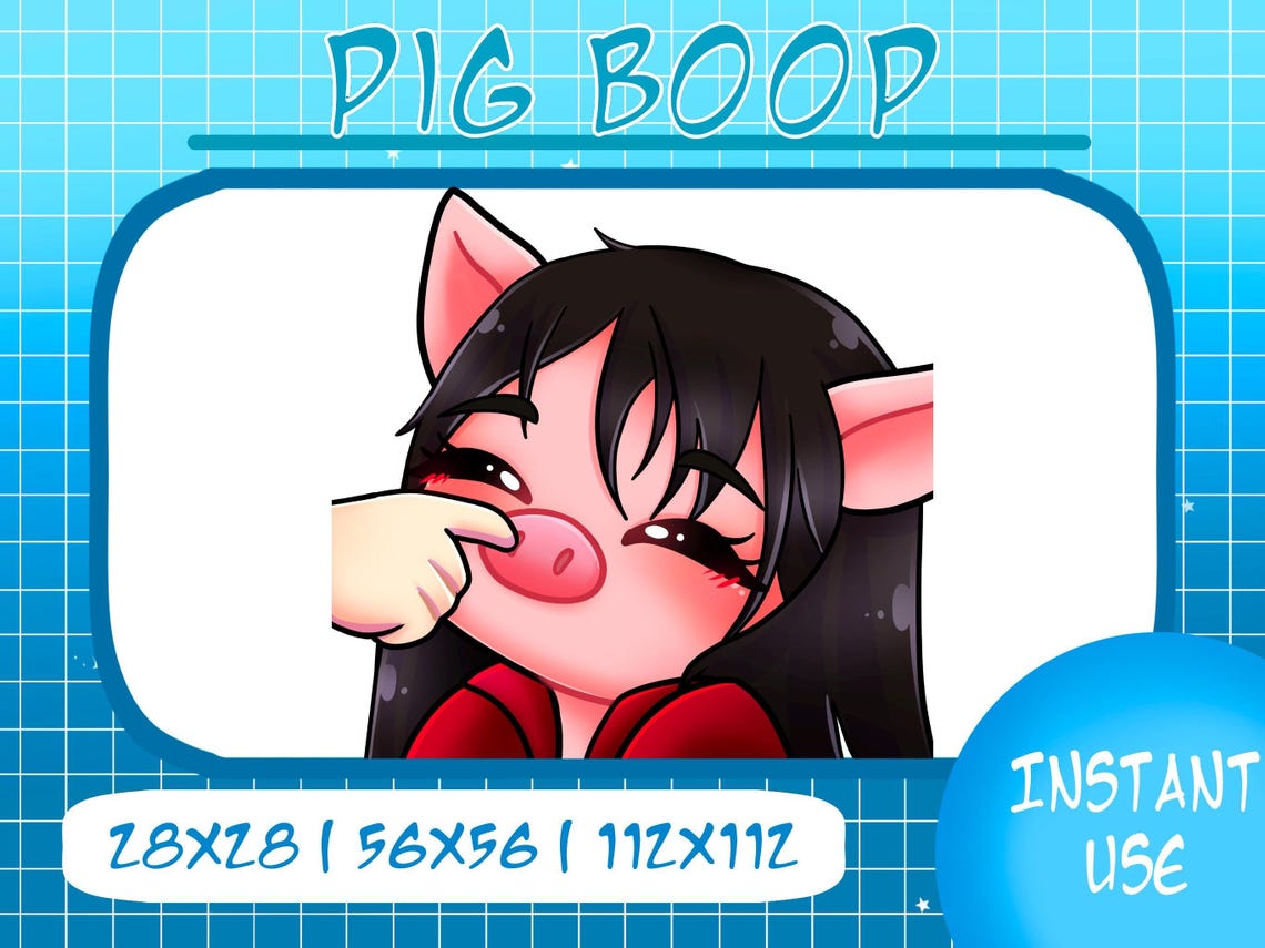 Pig Boop DBD Emote, Twitch Emoji, Instant Download - Etsy Canada