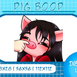 Pig Boop DBD Emote, Twitch Emoji, Instant Download
