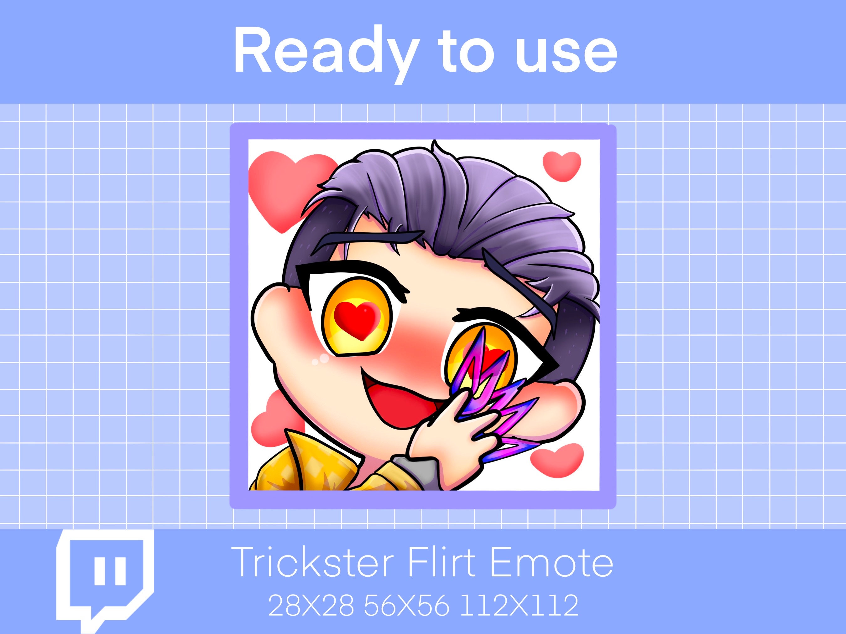Trickster DBD Love Flirt Emote, Twitch Emote
