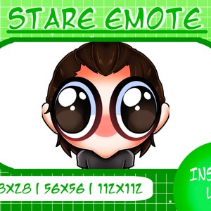 Johnny Stare Emote, TCM Stare Emote, Twitch Emote, Texas Chainsaw Massacre