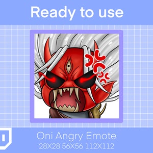 DBD Oni Angry Emote, Twitch Emote, Angry Emote