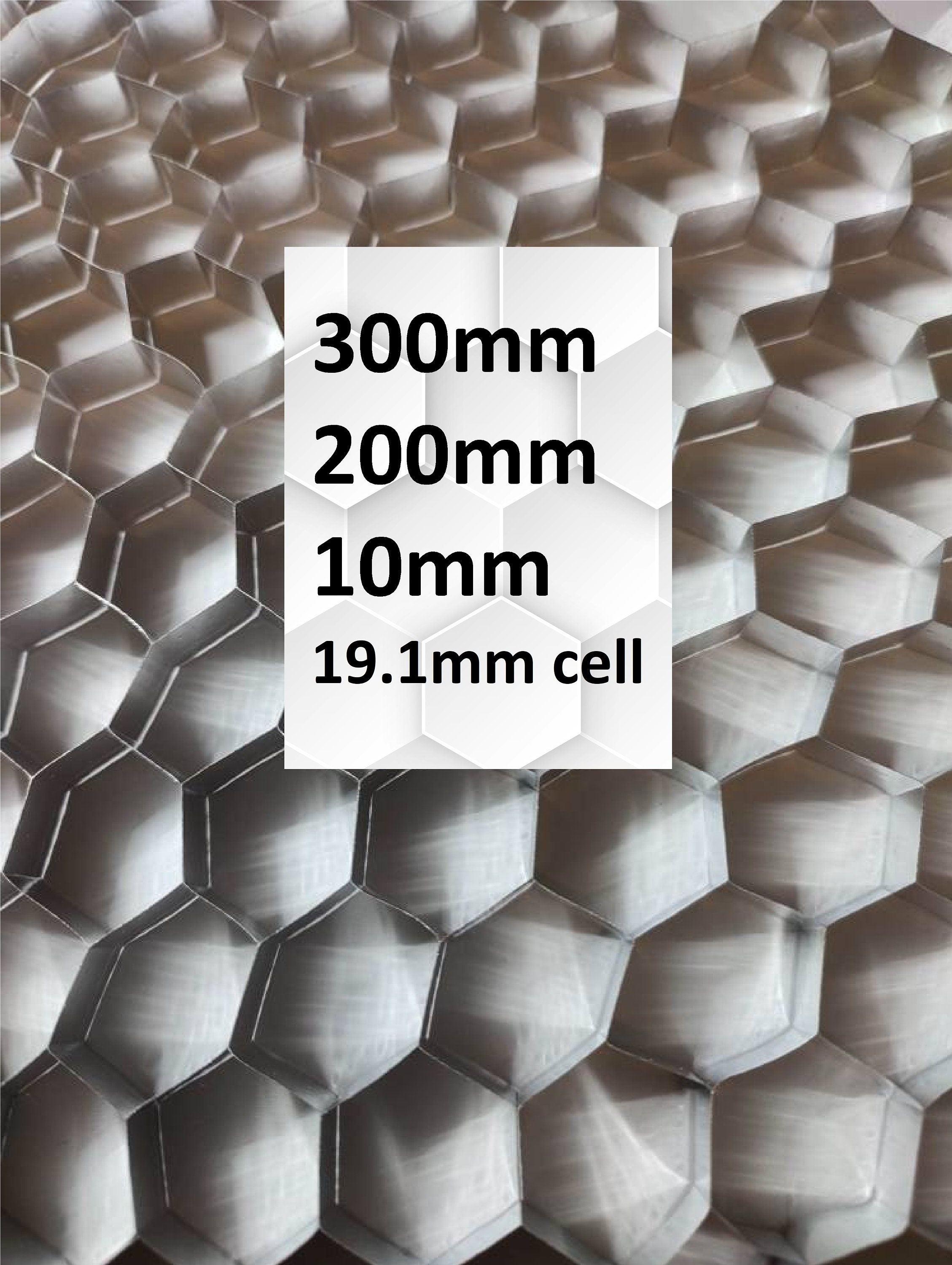 Aluminum Honeycomb Plate Bed Working Table 300x200x10mm 19.1mm 3/4 Cell  Size Honeycomb for CO2 Laser Cutting 