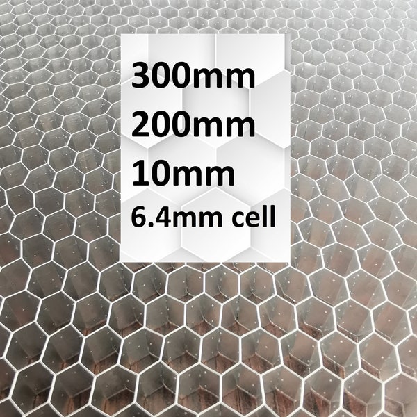 Aluminum honeycomb plate bed working table  300x200x10mm  6.4mm / 1/4" cell size honeycomb 200x300x10mm for CO2 laser cutting