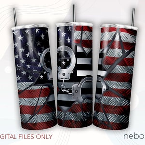 Correctionals Officer 20 oz Tumbler PNG Sublimation Design, Seamless Skinny Tumbler Wrap Digital download, Digital Download