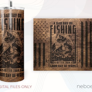 Fishing gifts 20 oz Tumbler PNG Sublimation Design, Seamless  Skinny Tumbler Wrap Digital download, Commercial license
