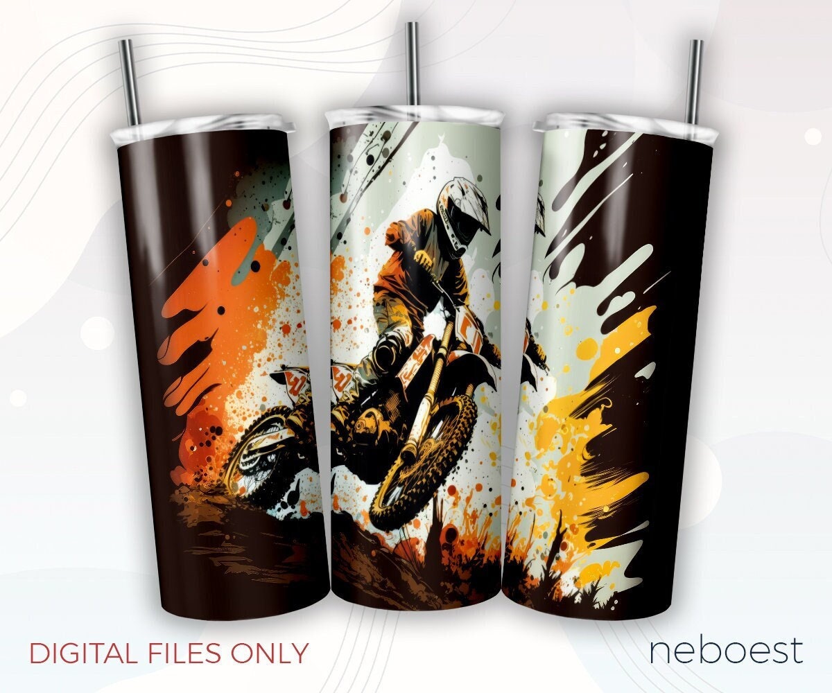 Motocross Tumbler Muddy