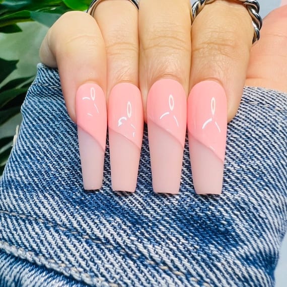 Pink nails 💗 #pinknails #foryou #foryoupage #basic #simple #homemade ... |  TikTok