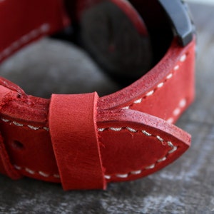 Real Leather Watch Strap Men&#39;s Watch band 18 20 22 24 26 Custom size