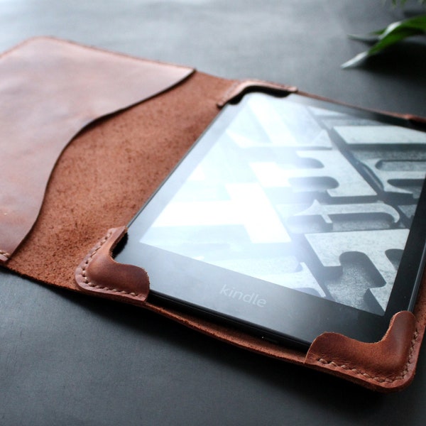 Leather Kindle Case Etsy