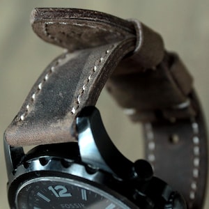Real Leather Watch Strap Men&#39;s Watch band 18 20 22 24 26 Custom size