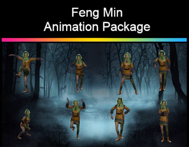 ANIMATED DBD Emote Pink Bunny Feng DC Rage Quit Animated 