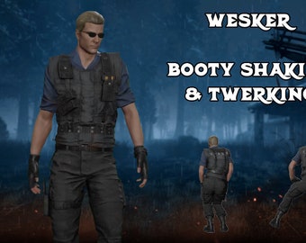 D B D Wesker Shaking Booty & Twerking (GIF)