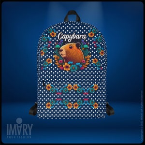 Rucksack Capybara Polka Dots