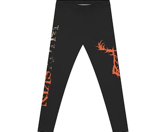 Hjortleggings med kamouflagemönster för jakt, dam, jaktleggings med grafik