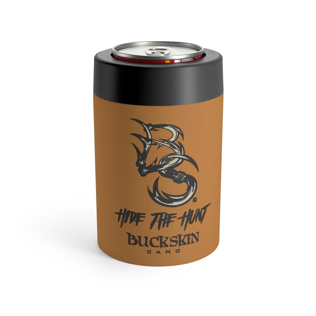 Buckskin Camo Hide the Hunt Can Cooler Insulated Hunting Drink Holder ...