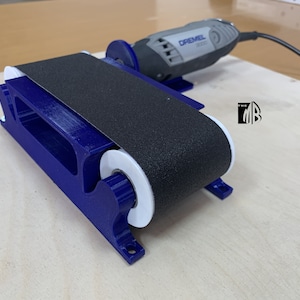 Banco di levigatura Dremel V2 aggiornato - Tavolo di lavoro per levigatura con utensile rotante universale - Tavolo di levigatura con albero flessibile - Levigatrice a nastro