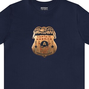 Captain America Sentinels of Liberty Badge Short Sleeve T-Shirt