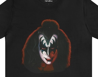 Gene Simmons Kiss Solo Album Artwork Short Sleeve T-shirt - Etsy