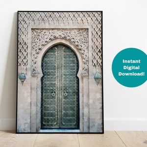 Painting of Hassan II Mosque in Casablanca, Morocco