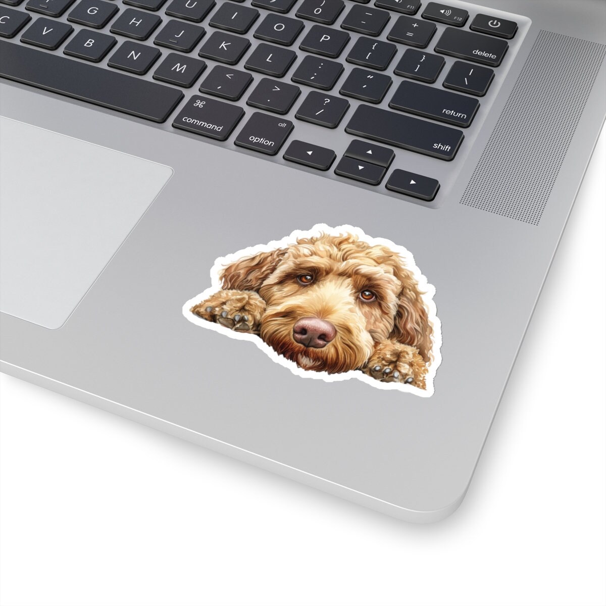 Labradoodle Sticker, Peeking Dog Waterproof Vinyl Sticker for Laptop ...