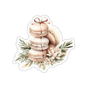 Macaron Aufkleber, Aquarell Kunst Aufkleber, Foodie Aufkleber, Süßer Kawaii Aufkleber, Dessert Liebhaber Geschenk, Laptop Aufkleber, Journal Aufkleber, Planer