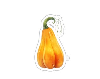 Pegatina de calabaza, decoración de otoño, regalo de Acción de Gracias, pegatina de otoño, pegatina bonita para portátil, pegatina para botella de agua
