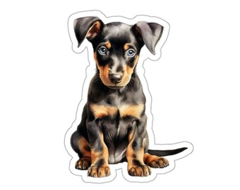 Doberman Pnscher Vnyl Decal Car Wndow Laptop Dog Breed Slhouette Stcker - Etsy