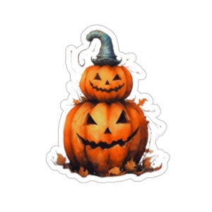 Watercolor Pumpkins Halloween Jack O Lanterns