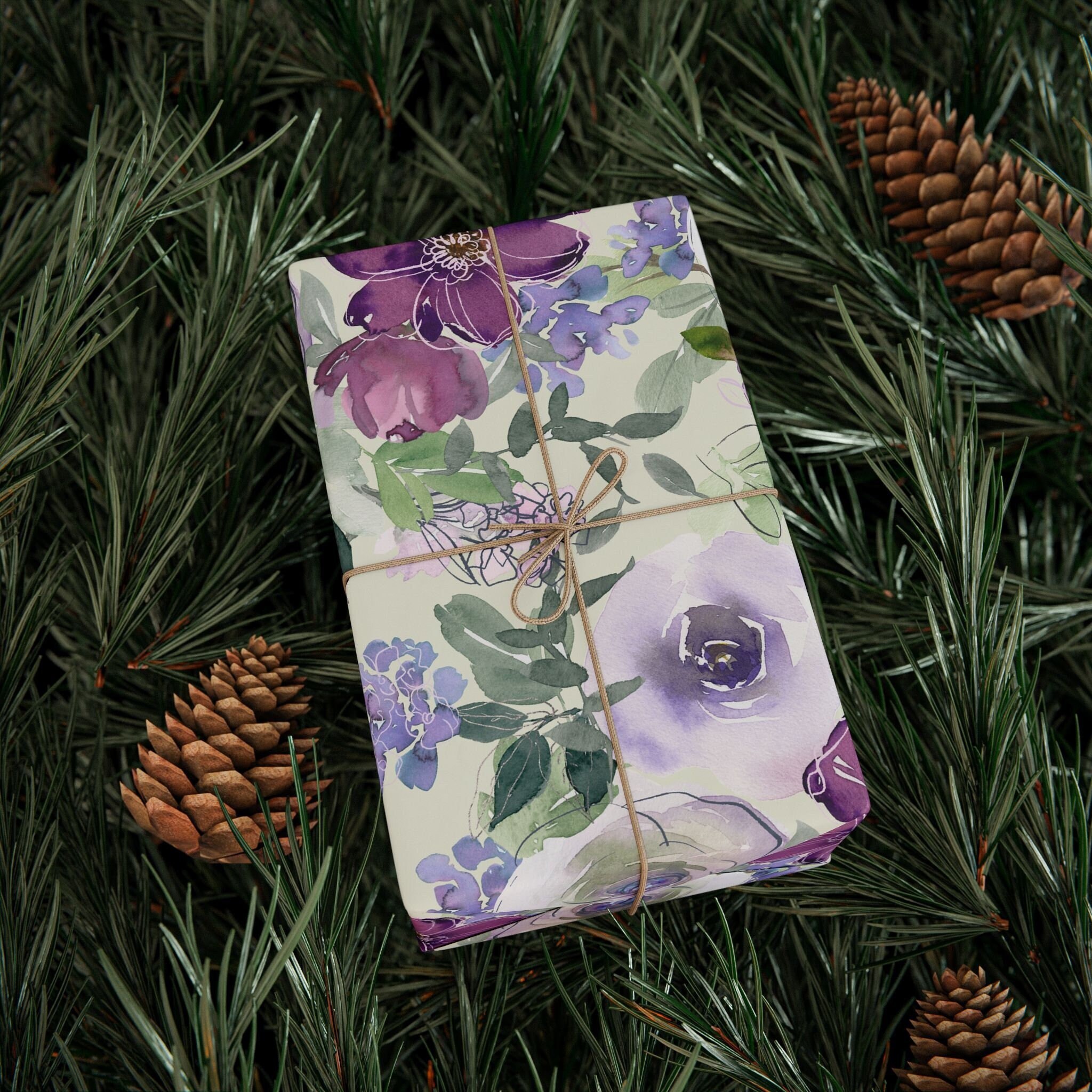 Sacs Cadeaux En Papier Design AQUARELLE VERDURE - Taille Et Quantité Au Choix | Paquet Neuf