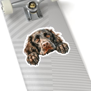 Boykin Spaniel Sticker, Peeking Dog Waterproof Vinyl Sticker For Laptop Water Bottle Phone Wall Car Window Decal Gift image 6