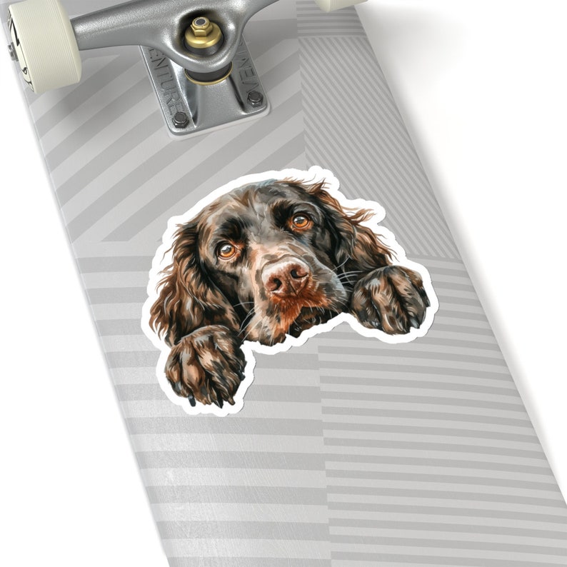 Boykin Spaniel Sticker, Peeking Dog Waterproof Vinyl Sticker For Laptop Water Bottle Phone Wall Car Window Decal Gift image 6