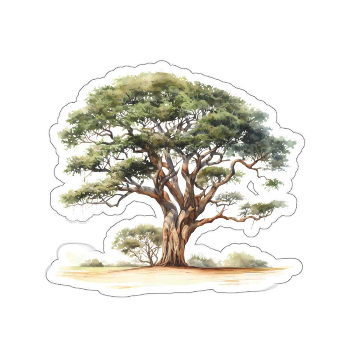 Majestic Tree Vinyl Sticker, Glossy Waterproof Tree Decal, Perfect ...