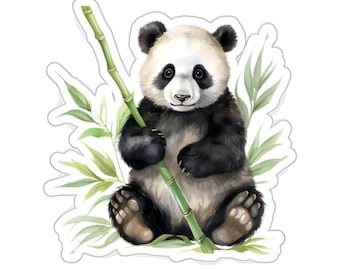 Lot De 50 Autocollants Panda Mignons - Imperméables - Pour Enfants