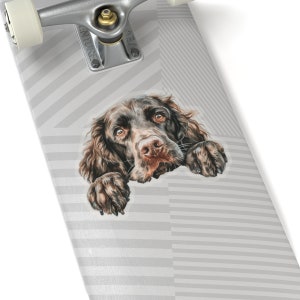 Boykin Spaniel Sticker, Peeking Dog Waterproof Vinyl Sticker For Laptop Water Bottle Phone Wall Car Window Decal Gift image 5